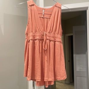 Free people pink sand tank top